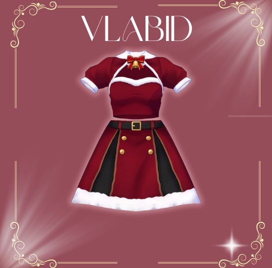 VLABID — Christmas Collection 2026 Christmas Wonderland 3 Outfit Pack VRoid Studio VRoid Christmas VRoid Clothes VRoid Costume VRoid Texture Customitem VRoid Christmas Kawaii Outfit Cute