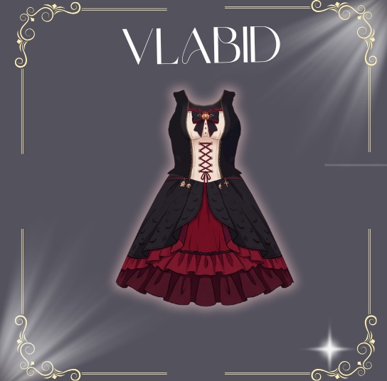 Halloween Custome VRoid, VRoid Studio, VRoid Clothes, Customitem, Halloween Gothic Outfit, VRM File, Halloween Outfit Bundle, Anime Style