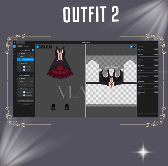 Halloween Custome VRoid, VRoid Studio, VRoid Clothes, Customitem, Halloween Gothic Outfit, VRM File, Halloween Outfit Bundle, Anime Style