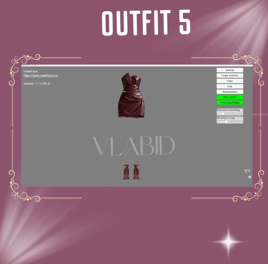 VRoid Studio, Glossy Muse Leather Dress, VRoid Clothes, Customitem, VRoid Texture, Costume, Dress Kawaii, Cute Outfit, VRoid Costume