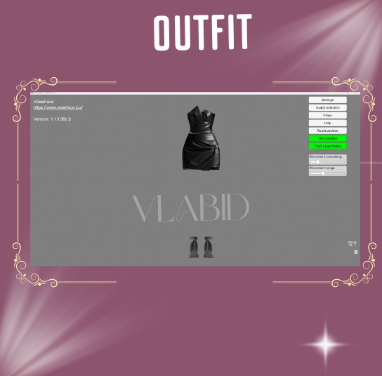 VRoid Studio, Glossy Muse Leather Dress, VRoid Clothes, Customitem, VRoid Texture, Costume, Dress Kawaii, Cute Outfit, VRoid Costume