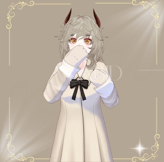 Cozy Ivory Winter Coat,Outfit Winter, Virtual Market Winter 2026,VRoid Studio,Customitem,VRoid Clothes,Anime Style,VRoid Texture, VRM,