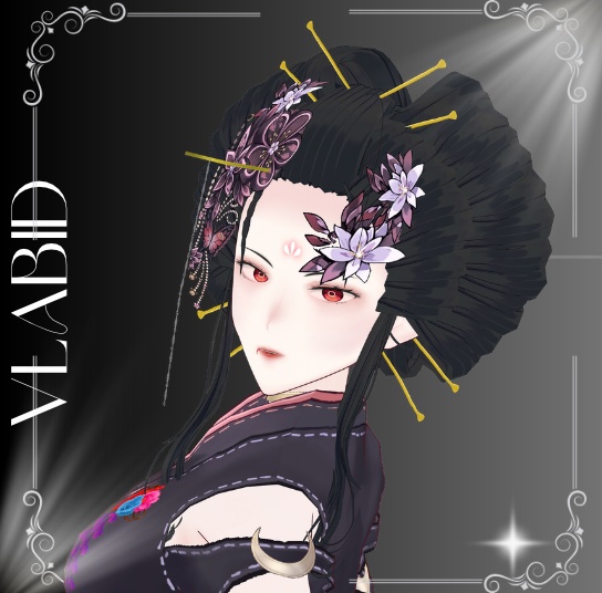 Rokurokubi | Japanese Yokai VTuber 3D Model & Outfit | VLABID Salin judul