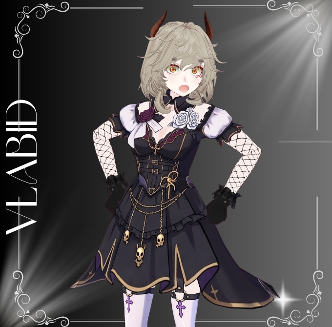 Eclipse Rose Gothic Dress