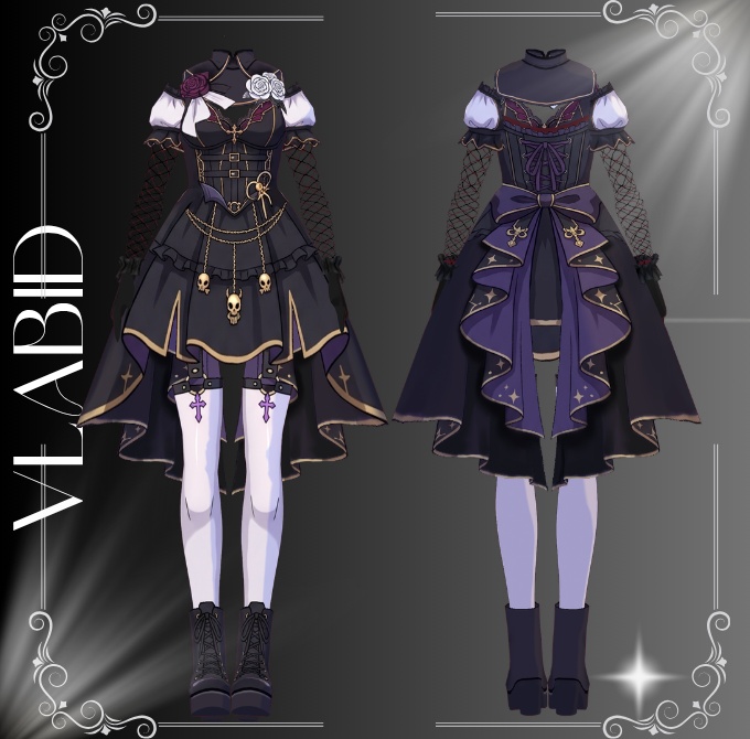 Eclipse Rose Gothic Dress