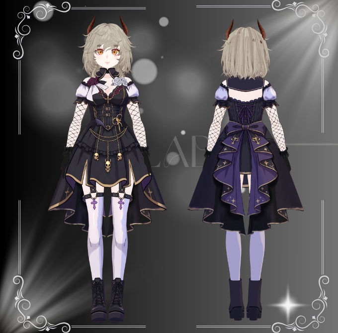 Eclipse Rose Gothic Dress