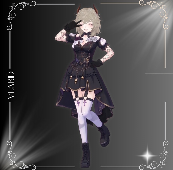 Eclipse Rose Gothic Dress 