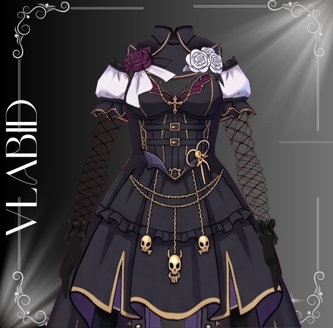 Eclipse Rose Gothic Dress