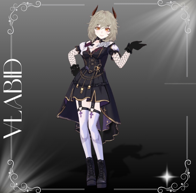 Eclipse Rose Gothic Dress