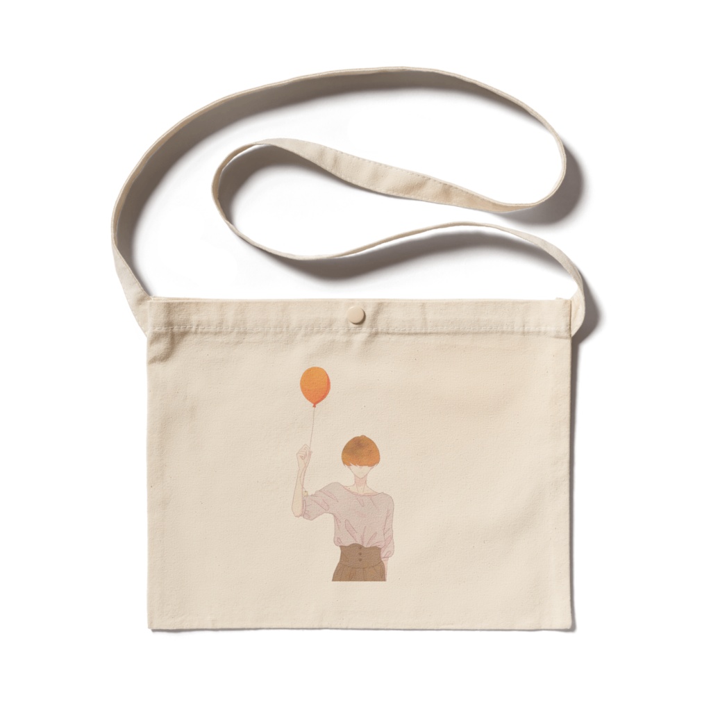 赤のバルーン サコッシュ