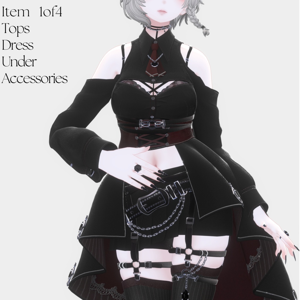 BlackParabellumDress【ラシューシャ、森羅、白雨対応】