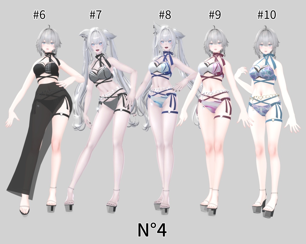 Noir N°4 bikini【ラシューシャ、森羅、きゃろん、ミルティナ、しなの対応】