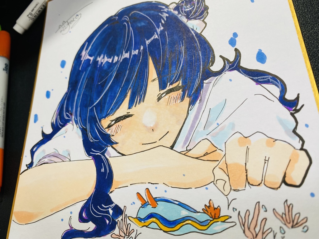 色紙原画（カラー）ルル