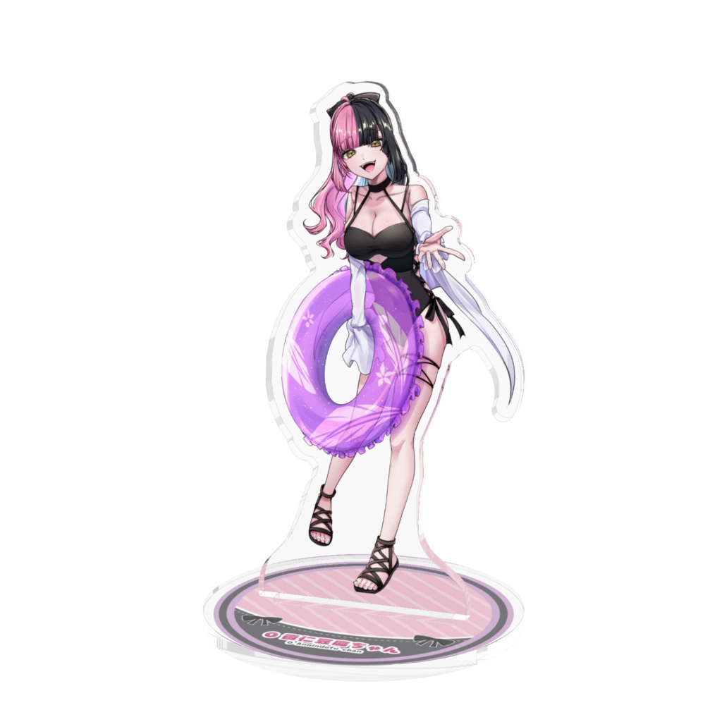 0杏仁豆腐ちゃん水着アクリルスタンド100x100mm
