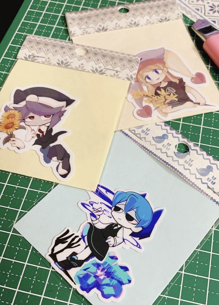 創作っ子　ステッカー