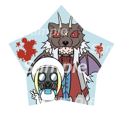 アクキー　デジモン＆オリジナルテイマー「掃除屋と清掃員」
