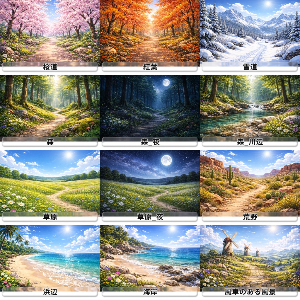 【TRPG/ゲーム背景素材】ファンタジーRPG風のセミリアル背景〈幻想/ファンタジー/王道〉