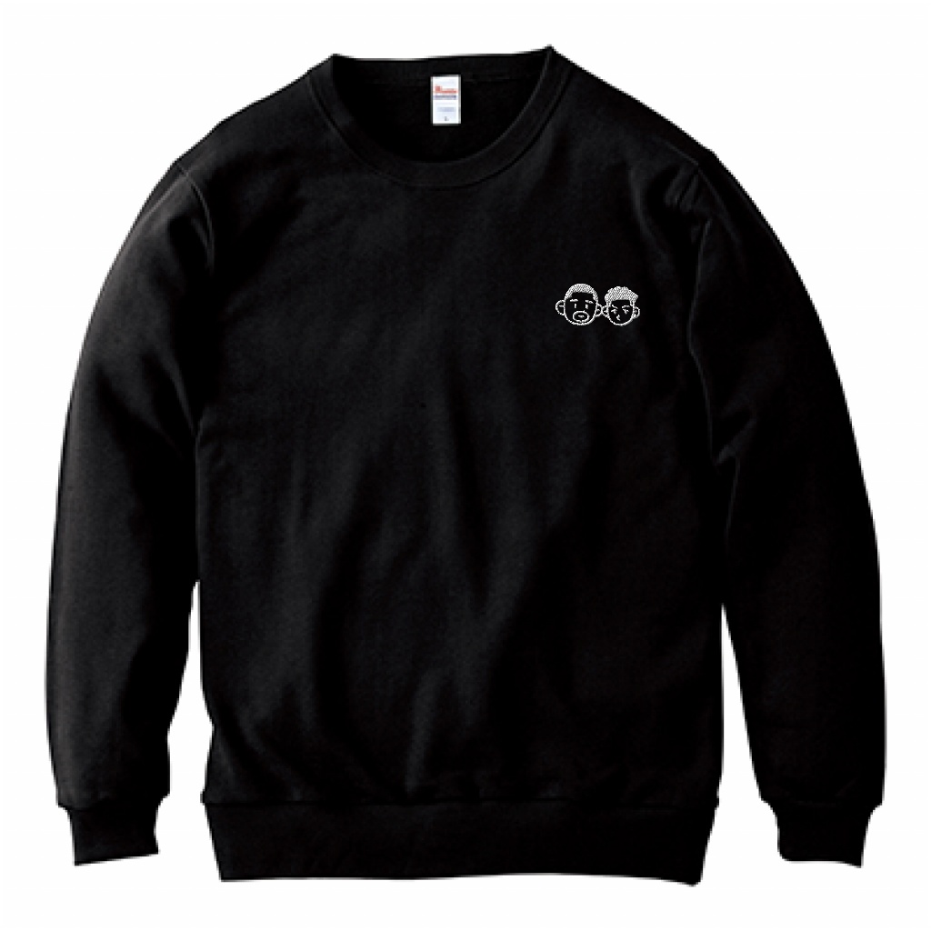 豆深リョ刺繍トレーナー