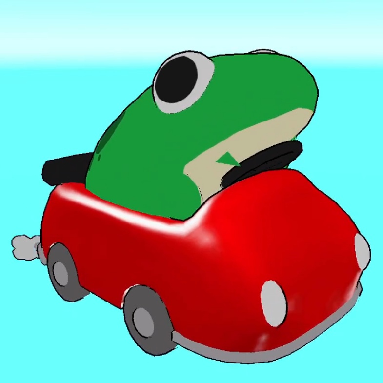 Froggy Car - VRChat 3D Model