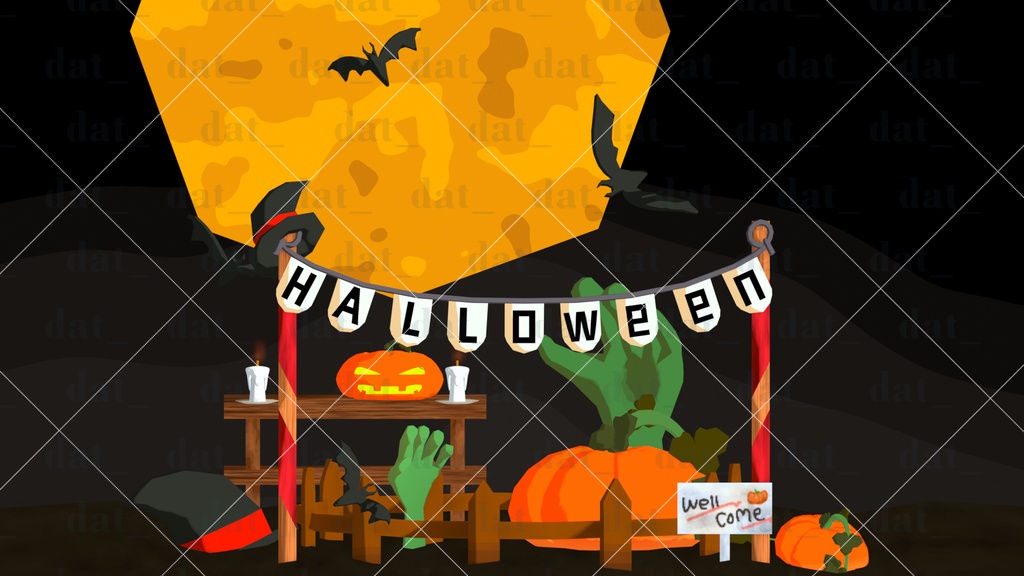 Halloween Background / 할로윈_배경화면 / ハロウィン_待ち受け画面 /万圣节_电脑壁纸