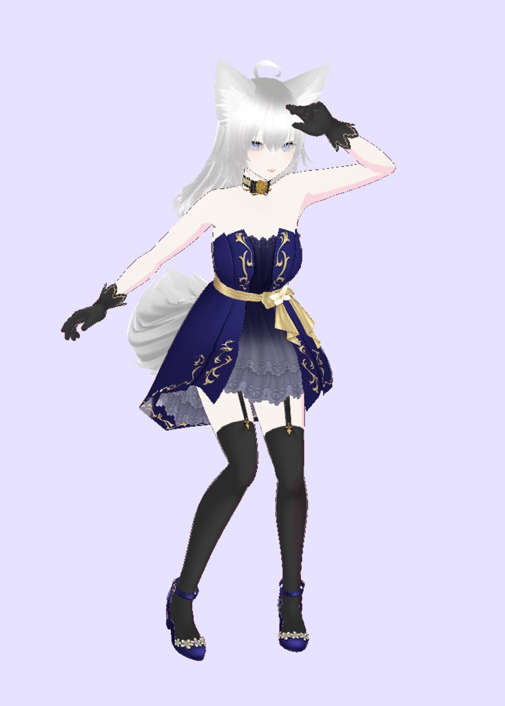 White Fennec Fox Girl [free]