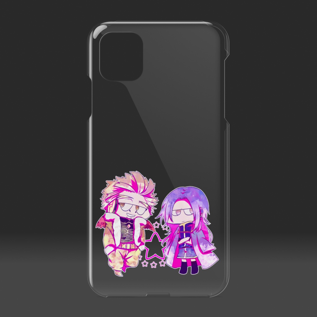 鷹と雷鳴ぶさかわiPhoneケース( iPhone11)