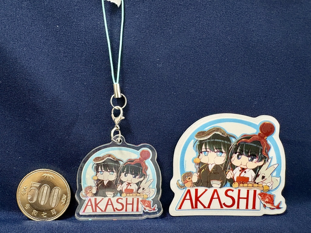 智ビュー世界旅行ご当地編(明石)アクキー&ステッカーセット