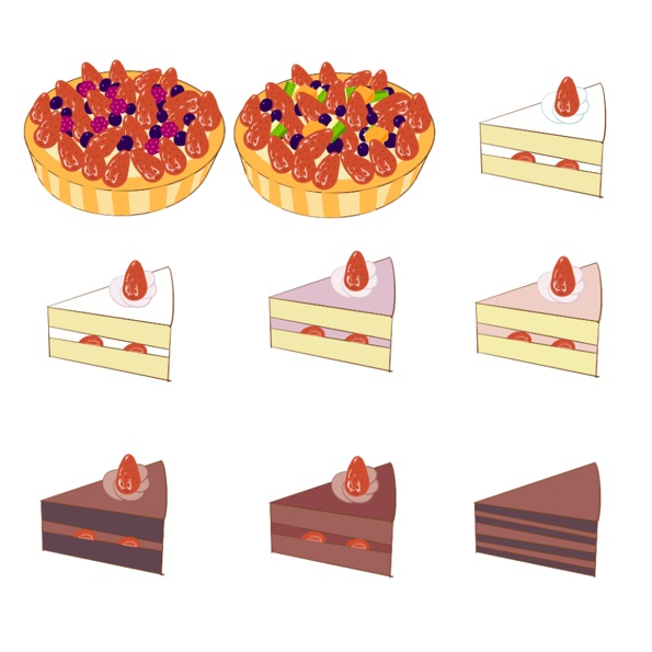 DLケーキ素材集(印刷/Web)Cake