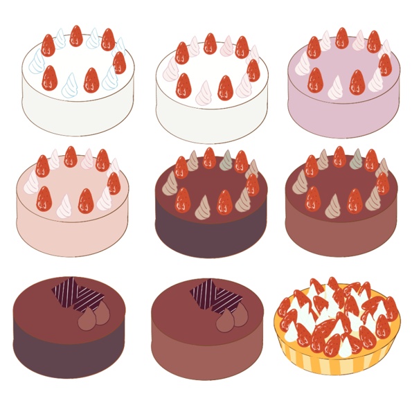 DLケーキ素材集(印刷/Web)Cake
