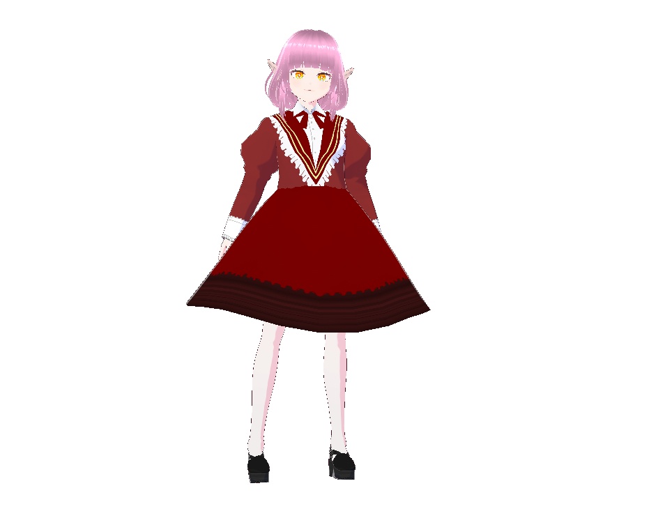 <VRoidテクスチャ>甘ロリ風ワンピース(セーラー風)