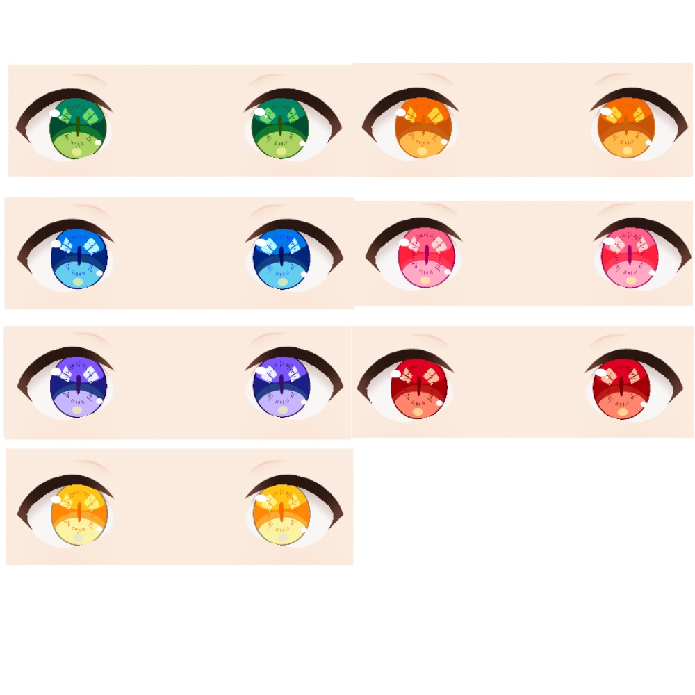 <VRoidテクスチャ>Color eyes(7 color)