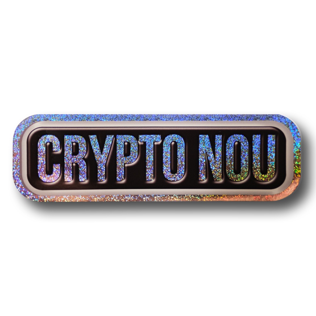 CRYPTO NOUホログラムロゴステッカー