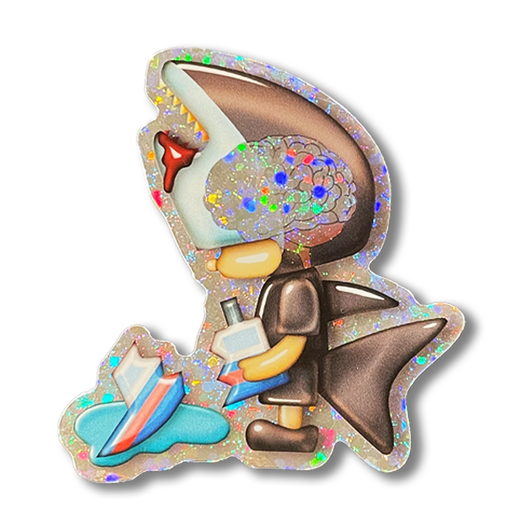 キャラクターステッカー＜Shark＞