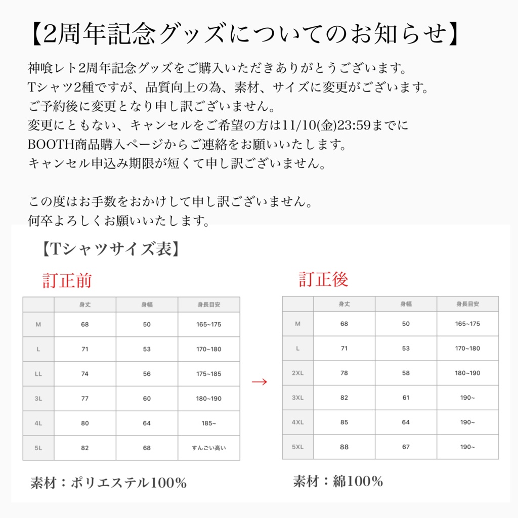 神喰レト2周年記念グッズ