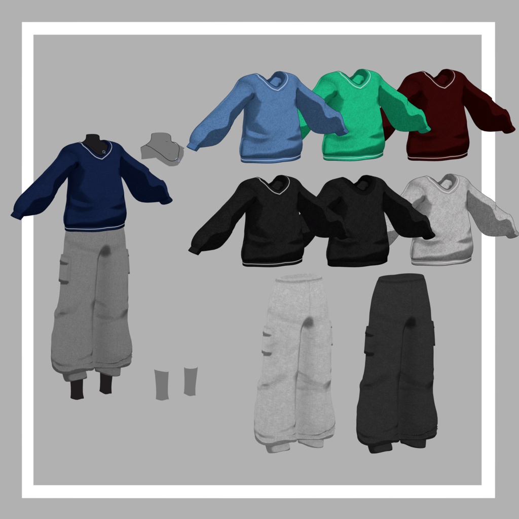 【6アバター対応】spotity 【VRChat向け衣装】