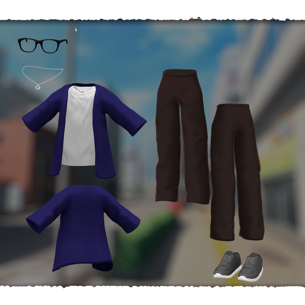 【6アバター対応】off time VRchat向け衣装