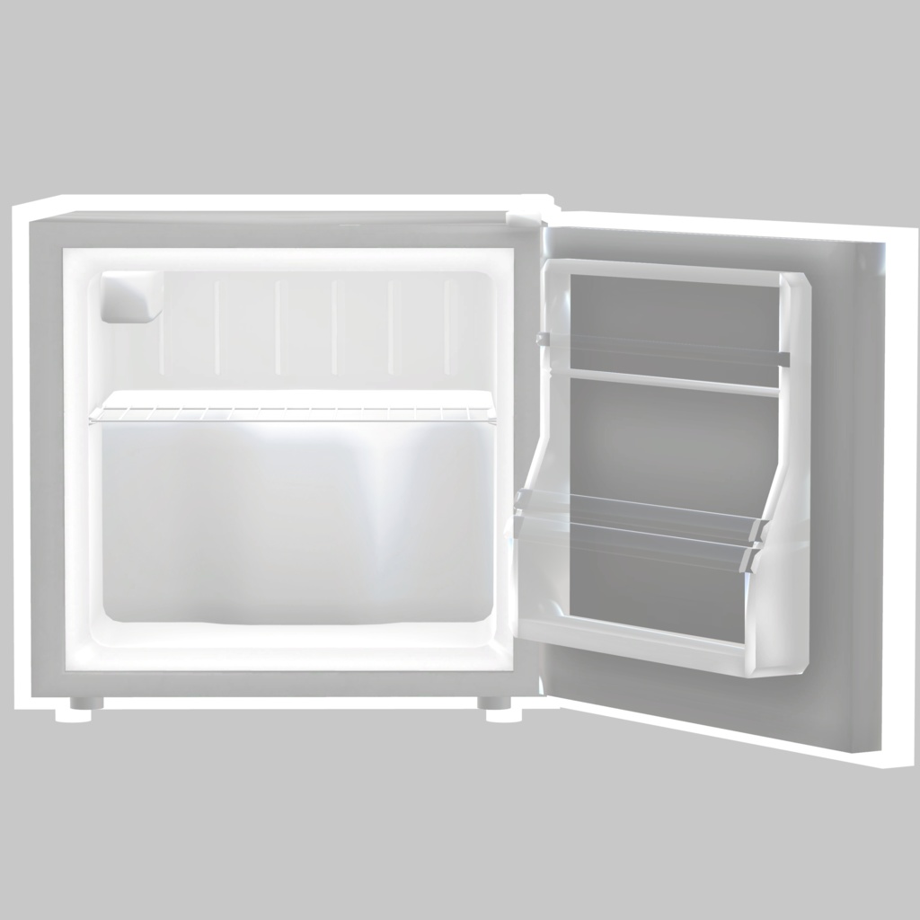 【3Dモデル】冷蔵庫 mini refrigerator