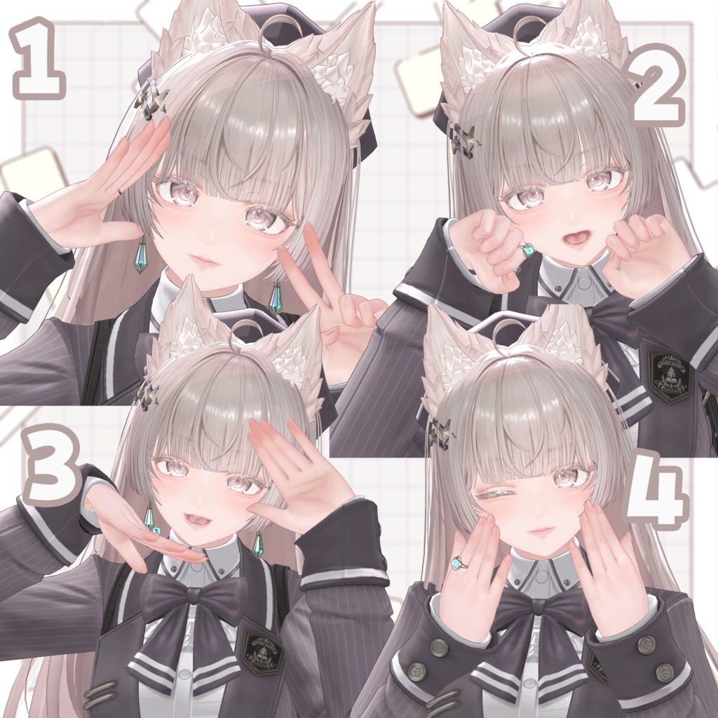 【無料版あり】顔を目立たせるポーズアニメーション❣