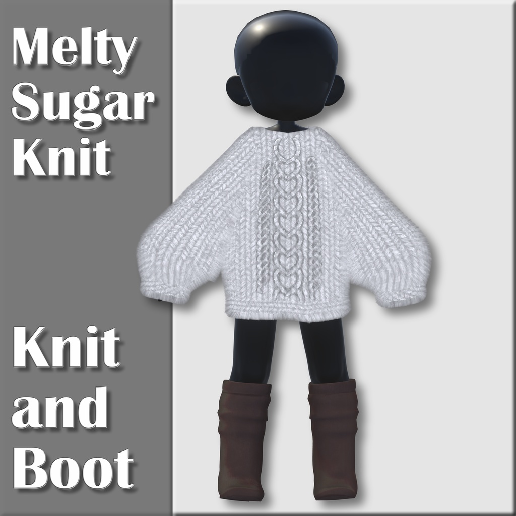 3アバター対応 VRChat向け衣装 - Melty Sugur Knit -