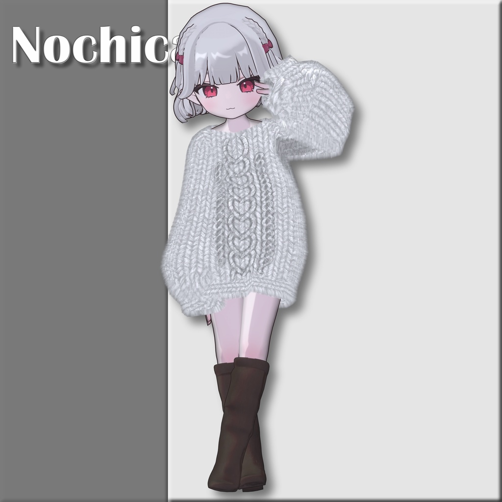 3アバター対応 VRChat向け衣装 - Melty Sugur Knit -