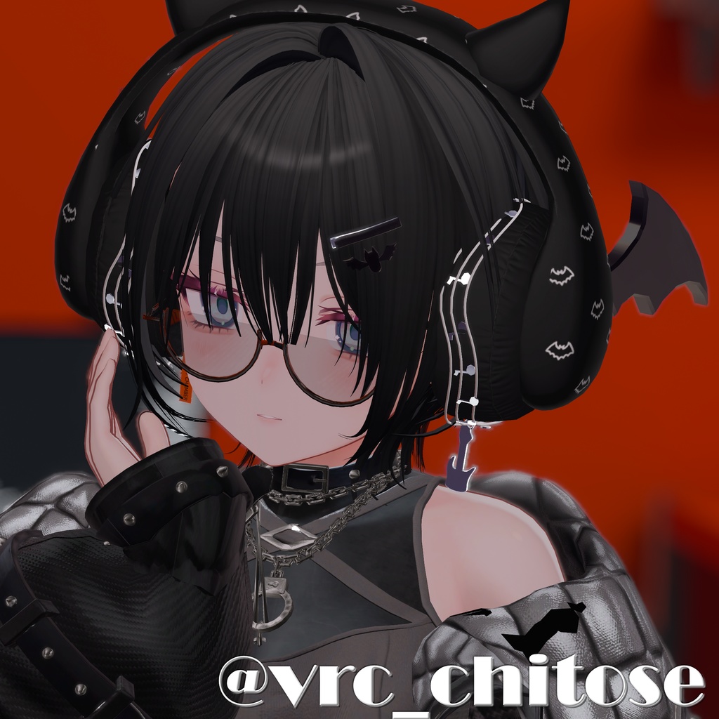 【VRChat向けアクセサリーセット】Music_devil :ID Series