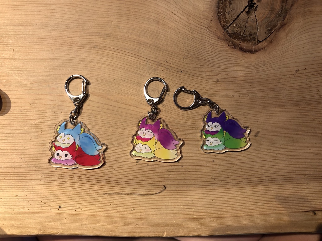 幸梟さんアクキー3種類