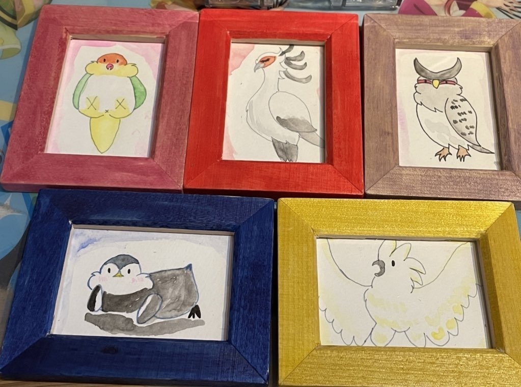 色鳥どりミニ額縁