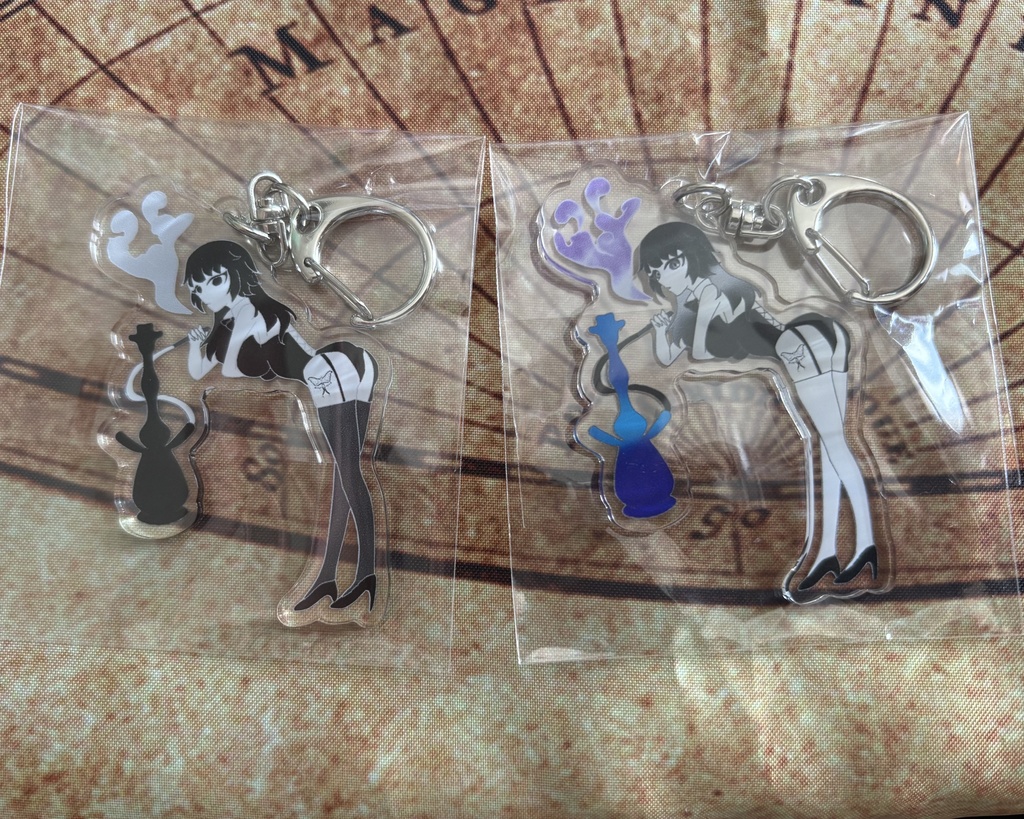 シーシャと女の子 アクリルストラップ