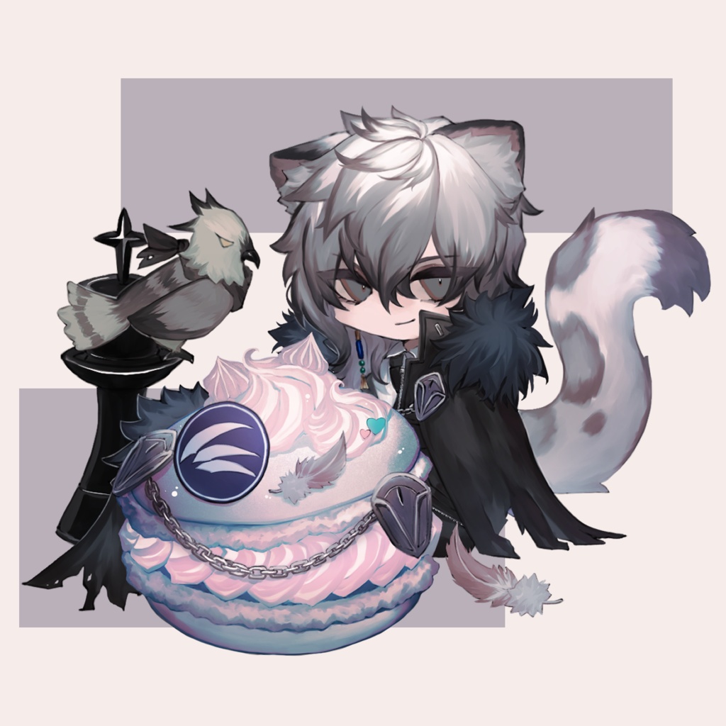 【ノアの休日 #3.5】マカロンとテラのひと【アクリルスタンド】