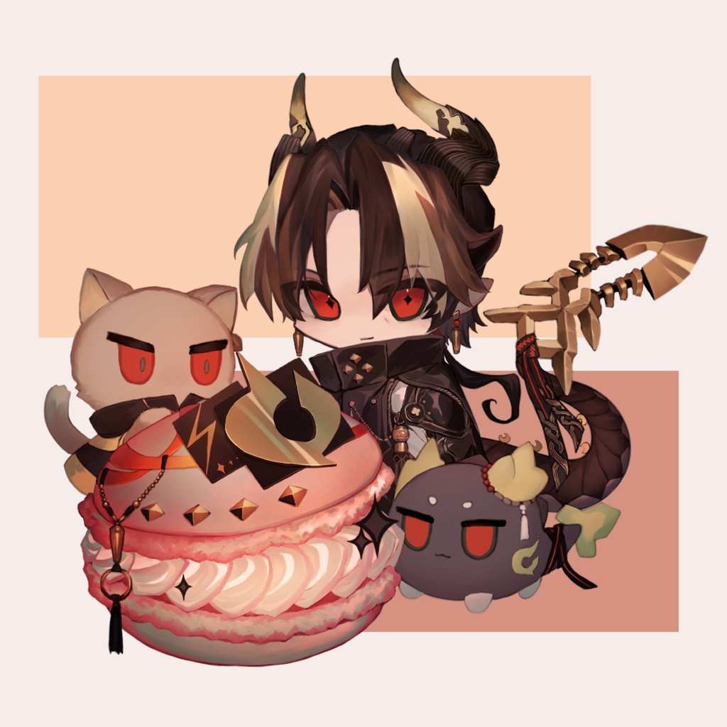 【ノアの休日 #3.5】マカロンとテラのひと【アクリルスタンド】