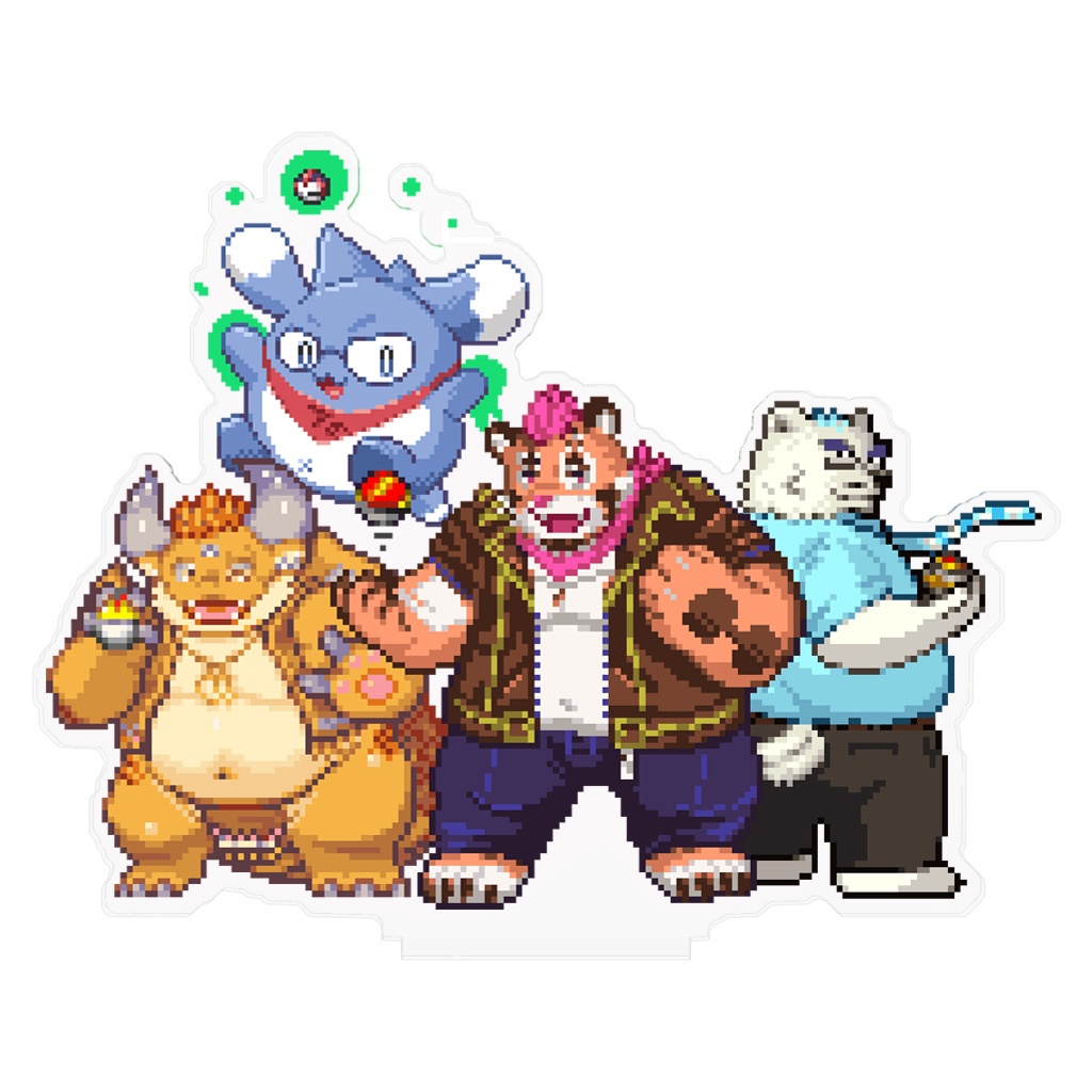 仲良しゲーム部 ドット絵アクリルスタンド 10cm/17cm