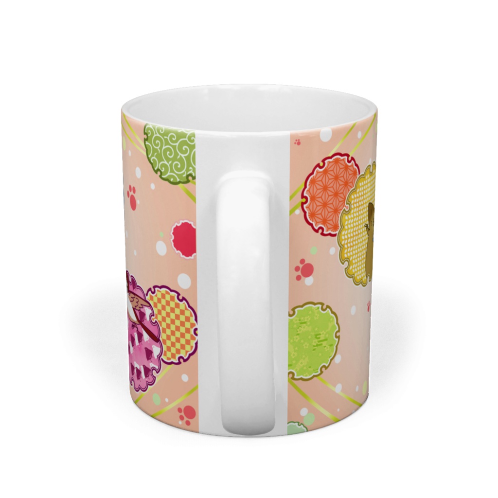 にゃんこ雪輪マグカップ