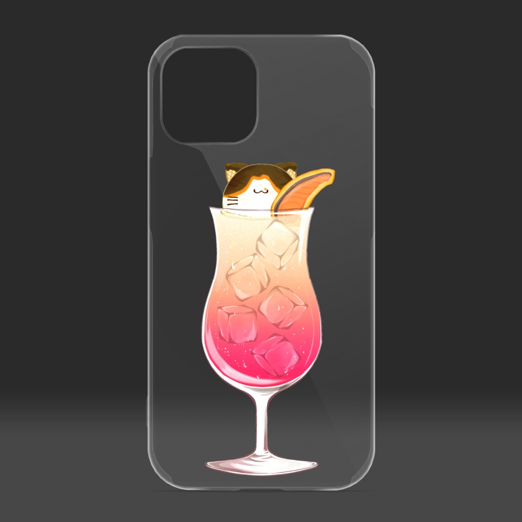 わがままみけ様の特選しゃけソーダ iPhoneケース