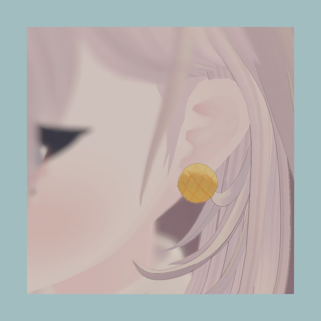 《ケモミミ用アリ:全3種》メロンパンピアス /멜론빵 귀걸이 /MelonPan earrings